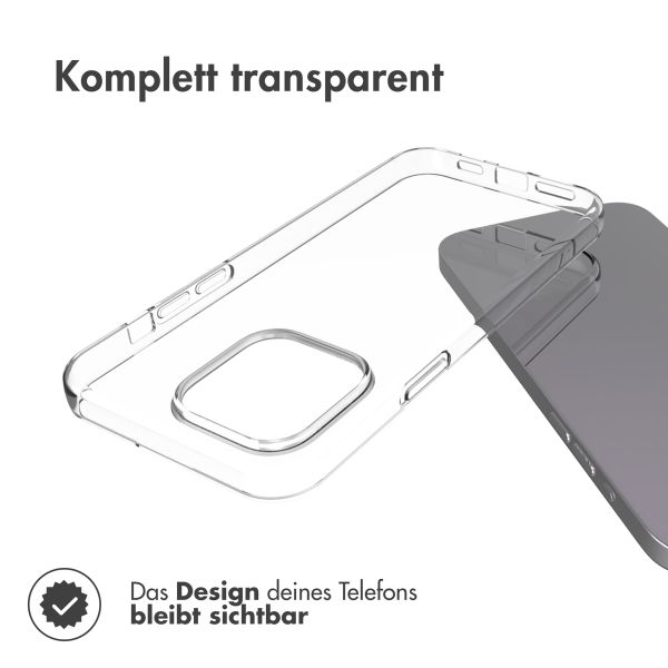 Accezz Clear TPU Backcover Apple iPhone 15 Pro Max - Transparent