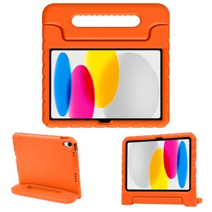 Accezz SchutzHülle mit Handgriff kindersicher Apple iPad 11 (2025) 11 Zoll A16 / iPad 10 (2022) 10.9 Zoll - Orange