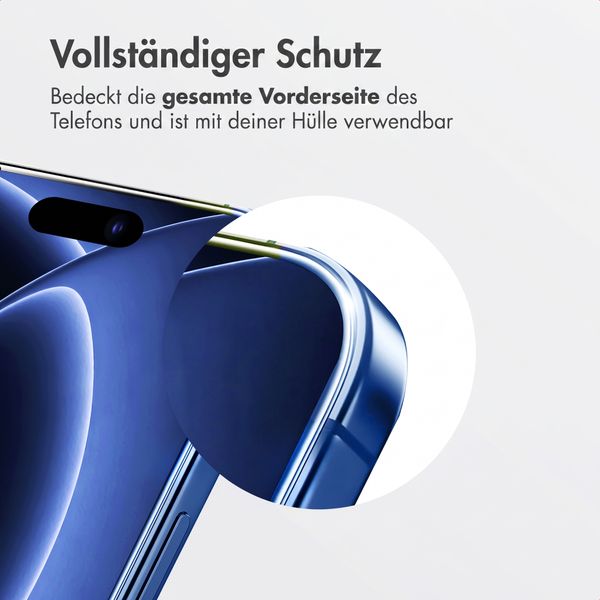 Accezz Gehärteter Glas-Schutz + Applikator Apple iPhone 18 Pro / 17 Pro