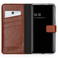 Selencia Echtleder Klapphülle Samsung Galaxy A52(s) (5G/4G) - Hellbraun