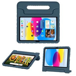 Accezz SchutzHülle mit Handgriff kindersicher Apple iPad 11 (2025) 11 Zoll A16 / iPad 10 (2022) 10.9 Zoll - Dunkelblau