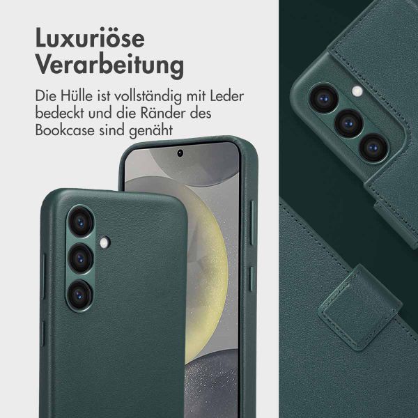 Accezz 2-in-1 Klapphülle aus Leder mit MagSafe Samsung Galaxy S24 - Cedar Green