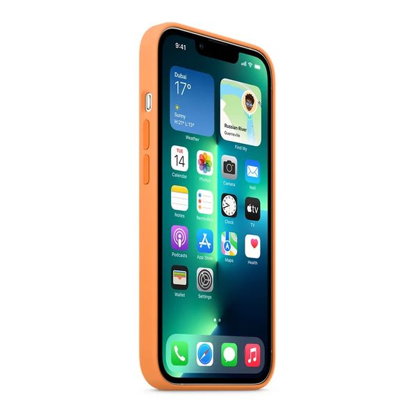 Apple Silikon-Case MagSafe Apple iPhone 13 Pro - Orange