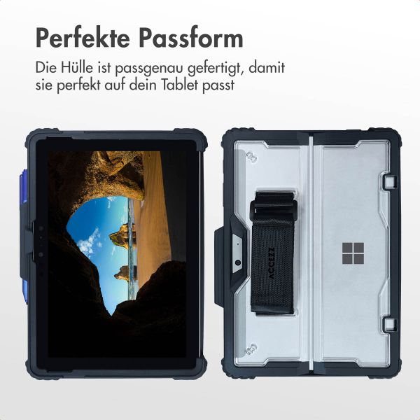 Accezz Robuste Hülle mit Ständer Microsoft Surface Go / Go 2 / Go 3 / Go 4 - Schwarz