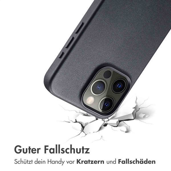 Accezz MagSafe Leather Backcover Apple iPhone 15 Pro Max - Onyx Black
