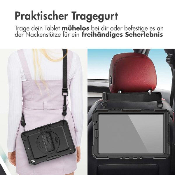 Accezz Robustes Back Cover mit Schultergurt Samsung Galaxy Tab S11 - Schwarz