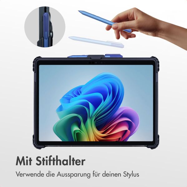Accezz Robuste Hülle mit Ständer Microsoft Surface Pro 9 / Pro 10 / Pro 11 / Pro 12 - 13 Zoll - Schwarz