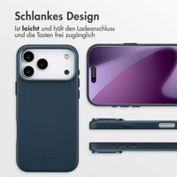 Accezz MagSafe Leather Backcover Apple iPhone 17 Pro Max - Nightfall Blue