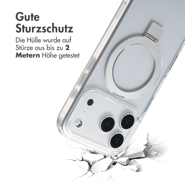 Accezz Ring Stand Backcover mit MagSafe Apple iPhone 17 Pro Max - Transparent