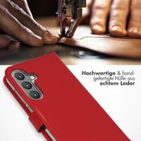 Selencia Echtleder Klapphülle Samsung Galaxy S24 Plus - Rot