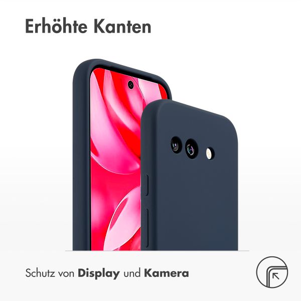 Accezz Liquid Silikoncase Google Pixel 9A - Dunkelblau