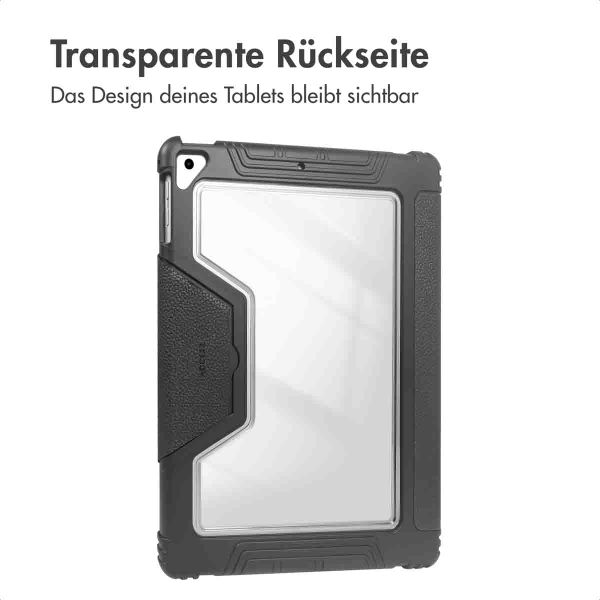 Accezz Rugged Trifold Klapphülle Apple iPad 9 (2021) 10.2 Zoll / iPad 8 (2020) 10.2 Zoll / iPad 7 (2019) 10.2 Zoll - Schwarz