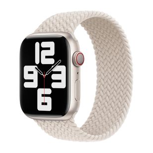 Apple Geflochtenes Solo Loop für  Apple Watch | 38/40/41/42 mm - Größe 1 - Starlight