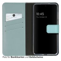 Selencia Echtleder Klapphülle Samsung Galaxy S23 - Air Blue