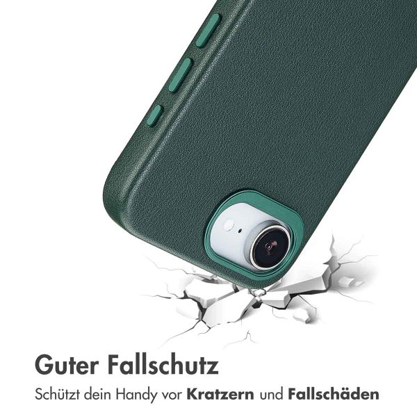 Accezz MagSafe Leather Backcover Apple iPhone 17e / 16e - Cedar Green