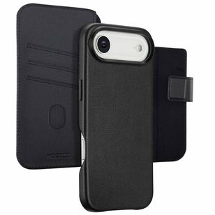 Accezz 2-in-1 Klapphülle aus Leder mit MagSafe Apple iPhone Air - Onyx Black