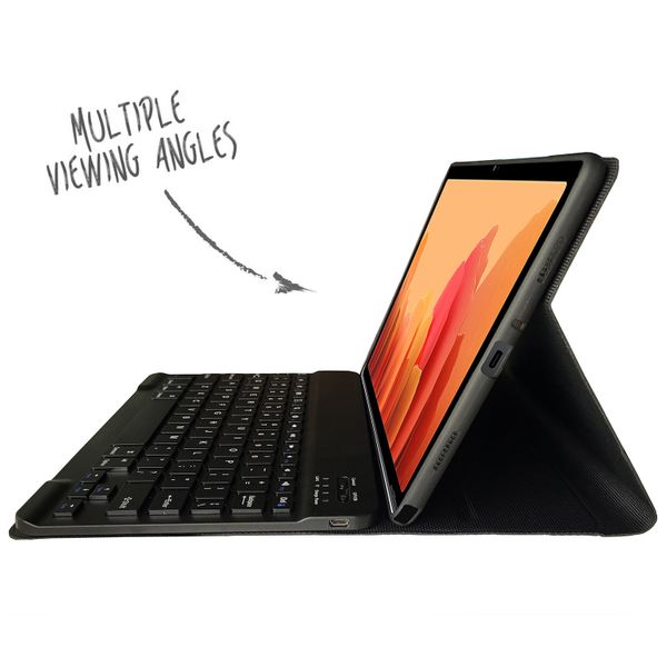 Accezz Bluetooth Keyboard Klapphülle Samsung Galaxy Tab A7 - QWERTY / NL - Schwarz