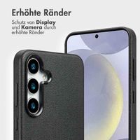 Accezz 2-in-1 Klapphülle aus Leder mit MagSafe Samsung Galaxy S25 Plus - Onyx Black