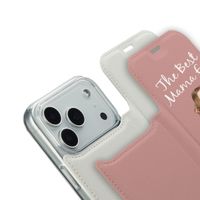 Gestalte deine eigene Compact Gel Klapphülle Apple iPhone 18 Pro / 17 Pro - Weiß