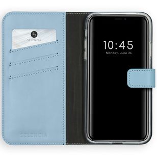 Selencia Echtleder Klapphülle Apple iPhone 11 - Air Blue