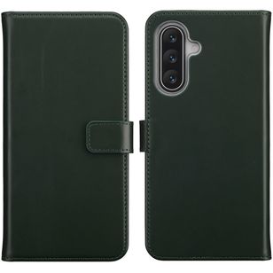 Selencia Echtleder Klapphülle Samsung Galaxy A17 (5G) / (4G) - Grün