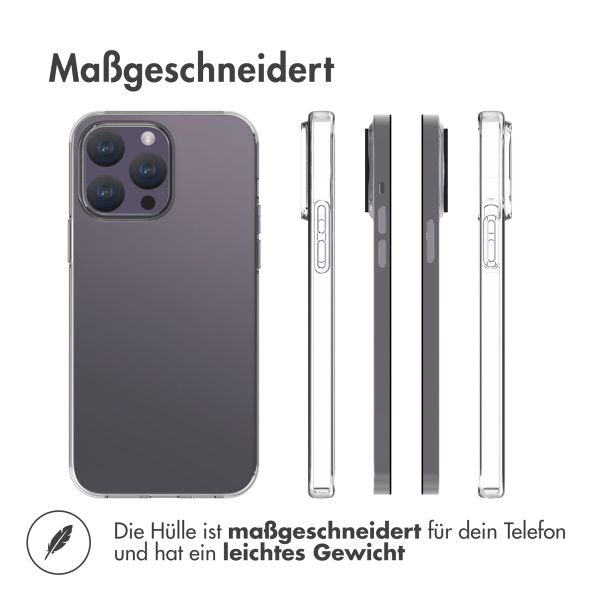 Accezz Clear TPU Backcover Apple iPhone 15 Pro Max - Transparent