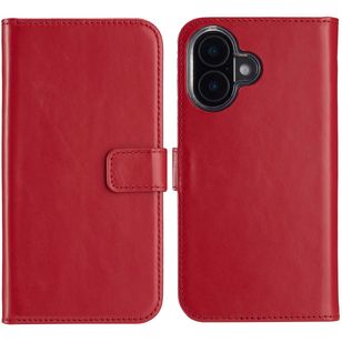 Selencia Echtleder Klapphülle Apple iPhone 16 - Rot