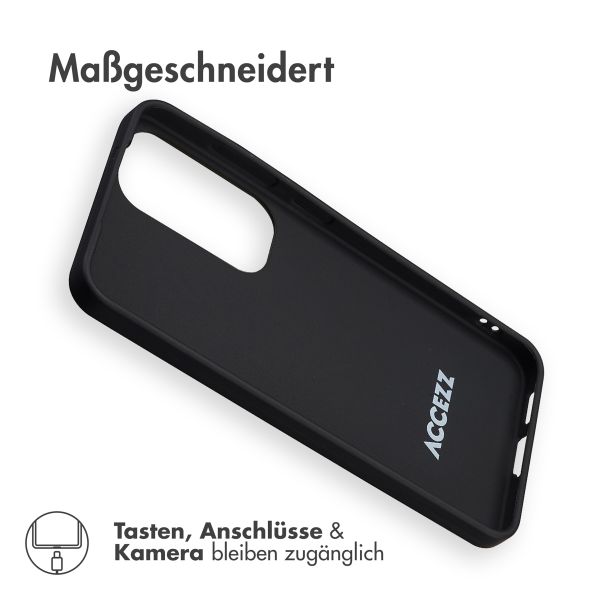 Accezz Color TPU Hülle Samsung Galaxy S25 - Schwarz