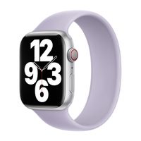 Apple Silikon Solo Loop für  Apple Watch | 38/40/41/42 mm - Größe 3 - Purple Fog