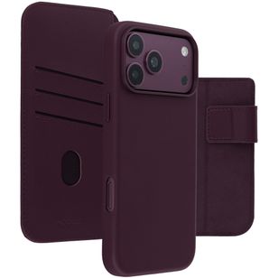 Accezz 2-in-1 Klapphülle aus Leder mit MagSafe Apple iPhone 18 Pro Max / 17 Pro Max - Heath Purple