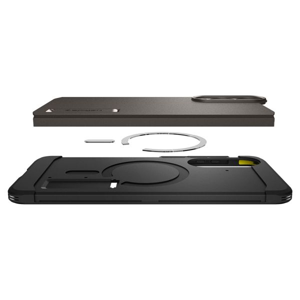 Spigen Tough Armor Backcover MagSafe Samsung Galaxy S25 Edge - Gunmetal