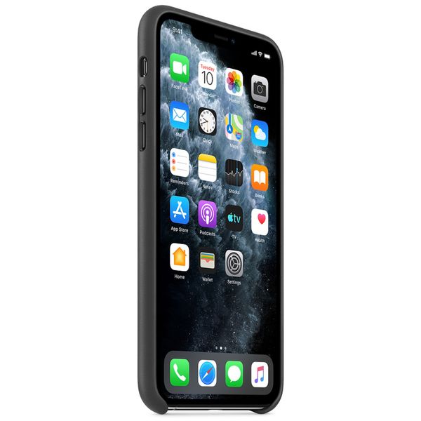 Apple Leder-Case Apple iPhone 11 Pro Max - Schwarz