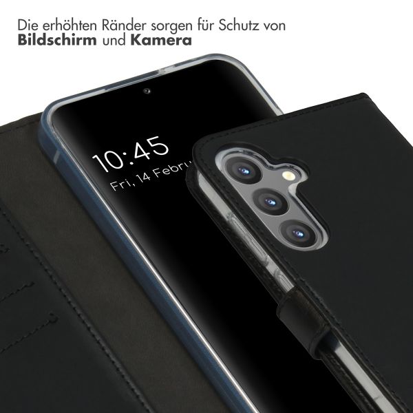 Selencia Echtleder Klapphülle Samsung Galaxy S24 Plus - Schwarz