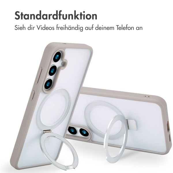 Accezz Ring Stand Backcover mit MagSafe Samsung Galaxy S24 Plus - Grau