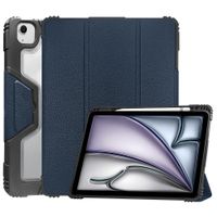 Accezz Rugged Trifold Klapphülle Apple iPad Air 11 Zoll (2026) M4 / (2025) M3 / (2024) M2 / Air 5 (2022) / Air 4 (2020) - Dunkelblau