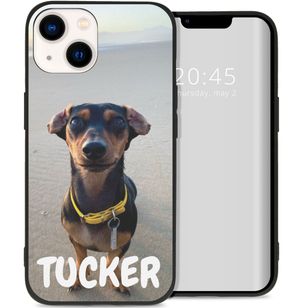 Gestalte deine eigene Apple iPhone 14 Gel Hülle - Schwarz