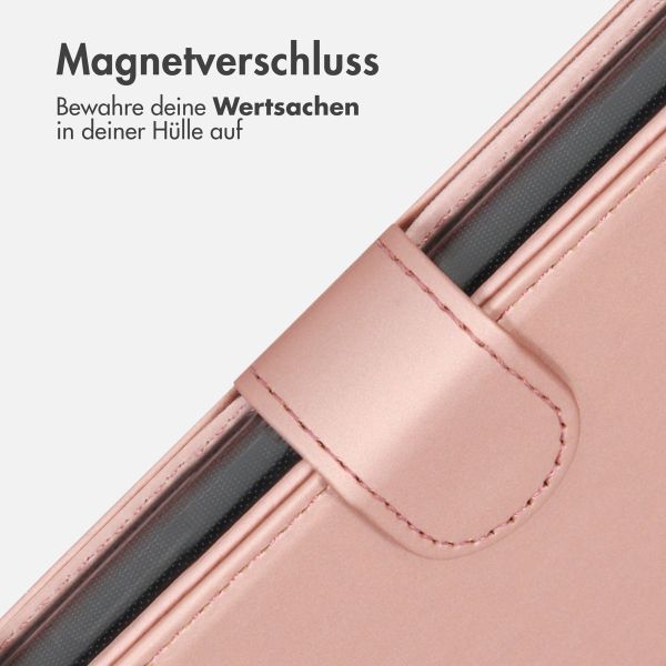 Accezz Wallet TPU Klapphülle Apple iPhone 12 (Pro) - Rosé gold