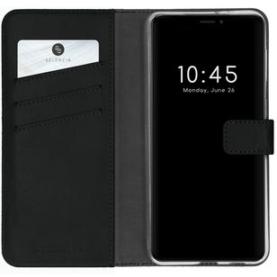 Selencia Echtleder Klapphülle Apple iPhone 13 Mini - Schwarz