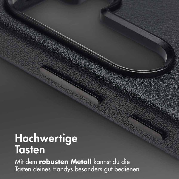 Accezz MagSafe Leather Backcover Samsung Galaxy S25 - Onyx Black