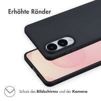 Accezz Color TPU Hülle Samsung Galaxy S25 Edge - Schwarz