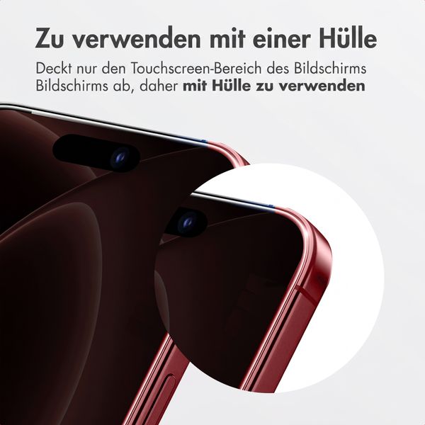 Accezz Sichtschutz-Schutzglas mit Applikator Apple iPhone 18 Pro Max / 17 Pro Max