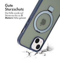 Accezz Ring Stand Backcover mit MagSafe Apple iPhone 14 - Blau