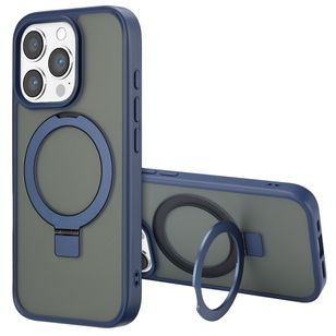 Accezz Ring Stand Backcover mit MagSafe Apple iPhone 16 Pro Max - Blau