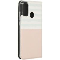 Gestalte deine eigene Compact Gel Klapphülle Huawei P Smart (2020) - Weiß