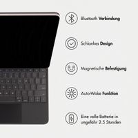 Accezz Magnetische Bluetooth Tastatur Apple iPad Air 11 Zoll (2025) M3 / (2024) M2 / Pro 11 (2018/2020/2021/2022) - QWERTY / NL - Schwarz