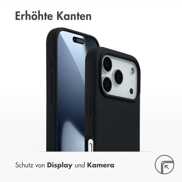 Accezz Liquid Silikoncase mit MagSafe Apple iPhone 17 Pro - Schwarz