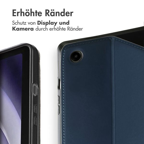 Accezz Classic Klapphülle Samsung Galaxy Tab A9 Plus - Dunkelblau