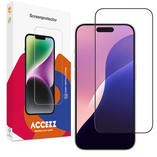 Accezz Full Cover Screen Protector aus gehärtetem Glas Apple iPhone 16 Pro Max / 17 Pro Max