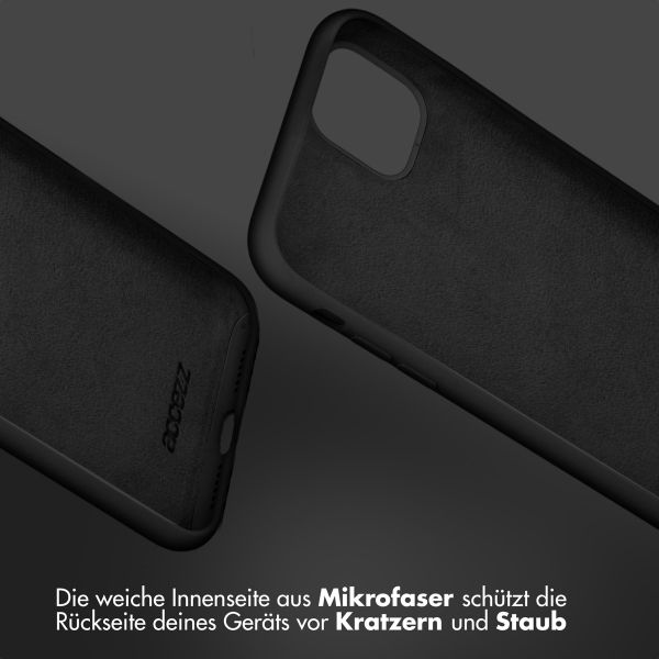 Accezz Liquid Silikoncase Samsung Galaxy A37 (5G) - Schwarz