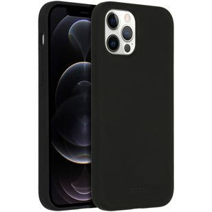 Accezz Liquid Silikoncase mit MagSafe Apple iPhone 12 (Pro) - Schwarz